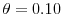  \theta=0.10