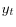  y_{t}