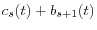 \displaystyle c_{s}(t)+b_{s+1}(t)