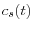  c_{s}(t)