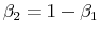  \beta_2=1-\beta_1