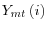  Y_{mt}\left( i\right) 
