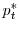  p_{t}^{\ast}
