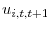  u_{i,t,t+1}