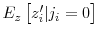 \displaystyle E_z\left[z_i^{\prime }\vert j_i=0\right]