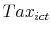  Tax_{ict}