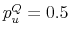 p_u^Q=0.5