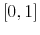  \left[ 0,1\right] 