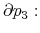  \partial p_{3}: