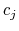  c_{j}