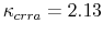  \kappa_{crra}=2.13