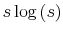  s\log\left( s\right) 