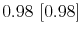  0.98~[0.98]