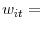  w_{it}=