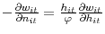  -\frac{\partial w_{it} }{\partial n_{it}}=\frac{h_{it}}{\varphi}\frac{\partial w_{it}}{\partial h_{it}}