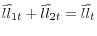 \bar {l}\tilde {l}_{1t} +\bar {l}\tilde {l}_{2t} =\bar {l}\tilde {l}_t 