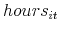  % hours_{it}