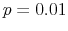  p=0.01