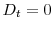  D_{t}=0