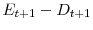  E_{t+1}-D_{t+1}