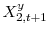  X_{2,t+1}^{y}