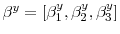  \beta^{y}=[\beta_{1}^{y},\beta_{2}^{y},\beta_{3}^{y}]