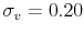  \sigma _v=0.20