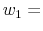  w_1=