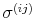  \sigma^{(ij)}