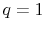  q = 1