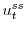  u_{t}^{ss}