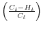  \left( \frac{C_{t}-H_{t}}{C_{t}}\right) 