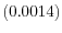  \left( 0.0014\right) 