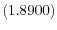  \left( 1.8900\right) 