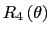 LaTex Encoded Math: \displaystyle R_{4}\left( \theta \right)