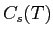  C_{s}(T)