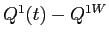  Q^{1}(t) - Q^{1W}