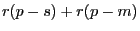 r(p-s)+r(p-m)