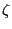 \zeta 