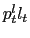 p_t^l l_t