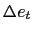 \Delta e_t