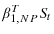  \beta_{1,NP}^{T}S_{t}