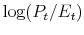  \log(P_t/E_t)