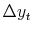  {{\Delta y_t}}