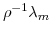  \rho^{-1}\lambda_{m}% 