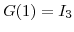  G(1)=I_{3}