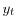  y_{t}