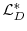  \mathcal{L}_{D}^{*}