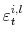  \varepsilon_{t}^{i,l}