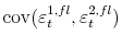  \operatorname{cov}(\varepsilon_{t}^{1,fl},\varepsilon_{t}^{2,fl})